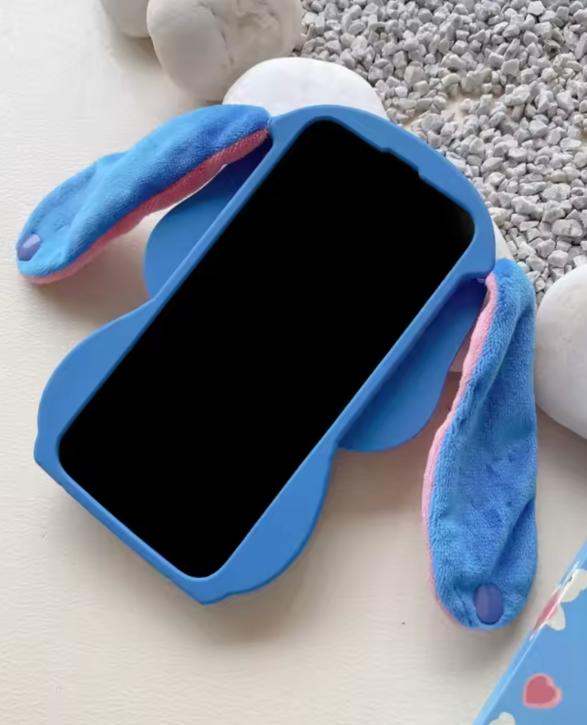 FUNDA BLUEHANA CON OREJITAS 3D
