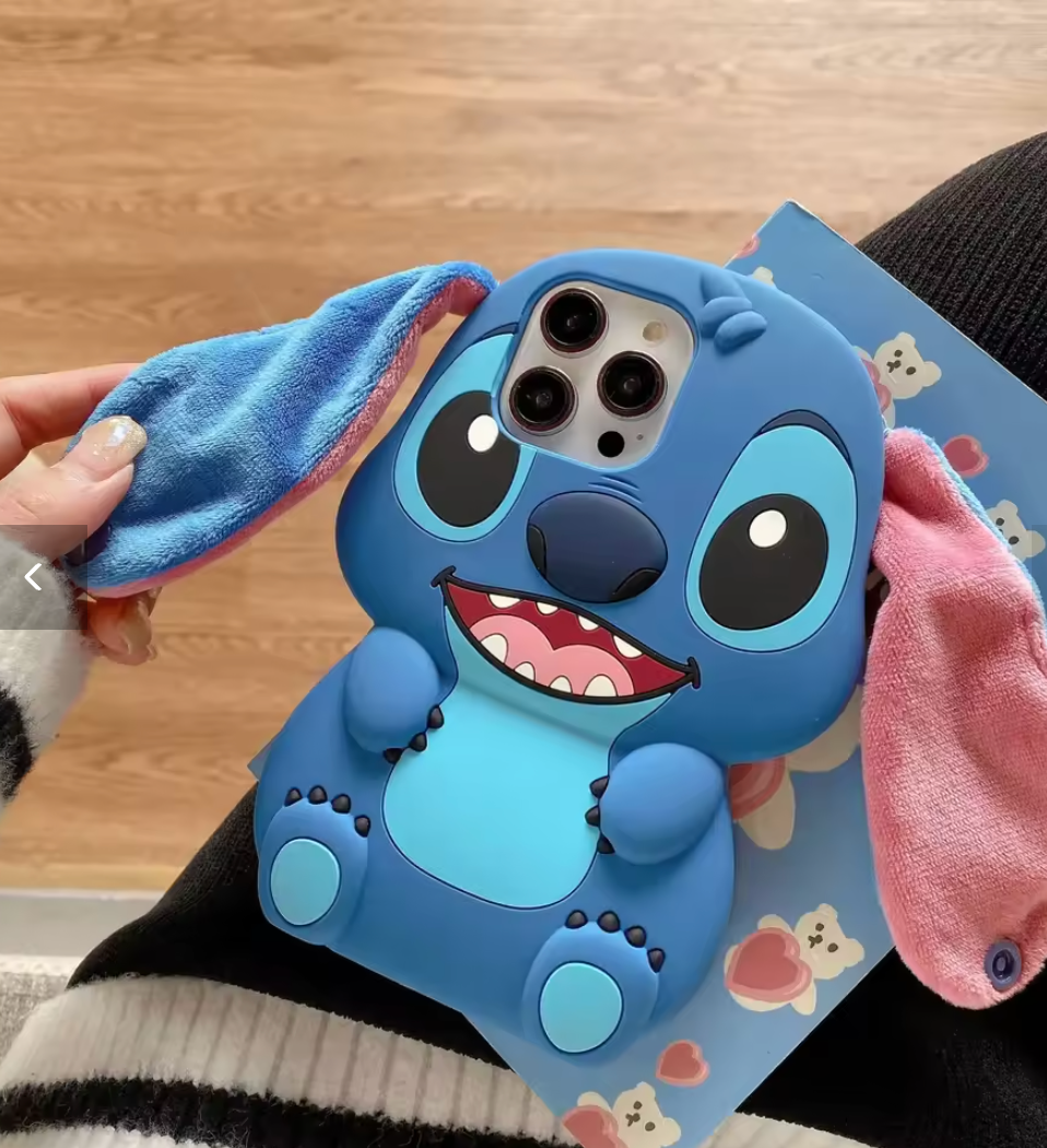 FUNDA BLUEHANA CON OREJITAS 3D